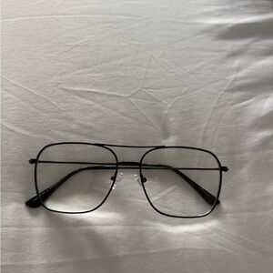 Black Aviator Blue Light Glasses